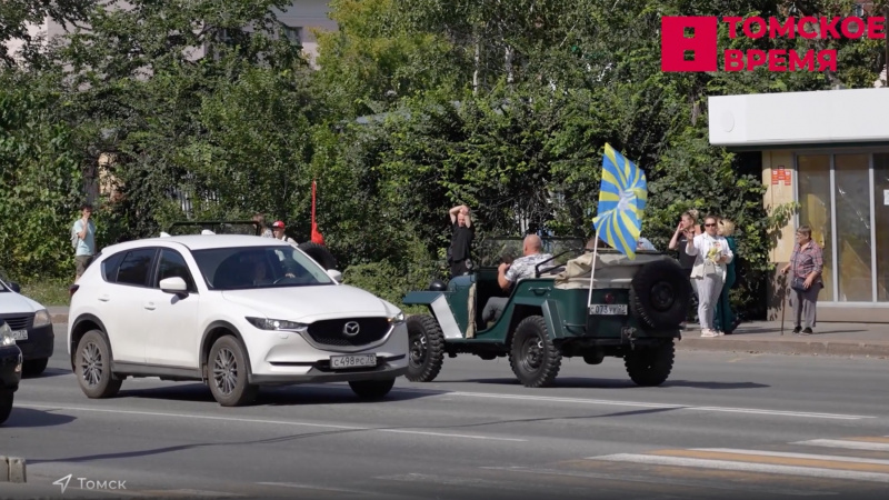 В Томске состоялся патриотический автопробег. Томское время | Телеканал