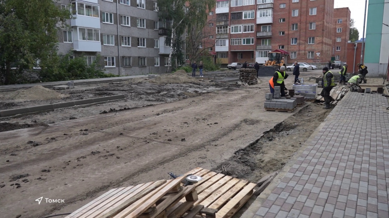 Благоустройство дворов завершается в Томске. Томское время | Телеканал